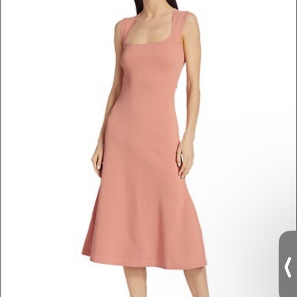 Stella McCartney Compact Knit Flounce Midi-Dress - Picture 1 of 4